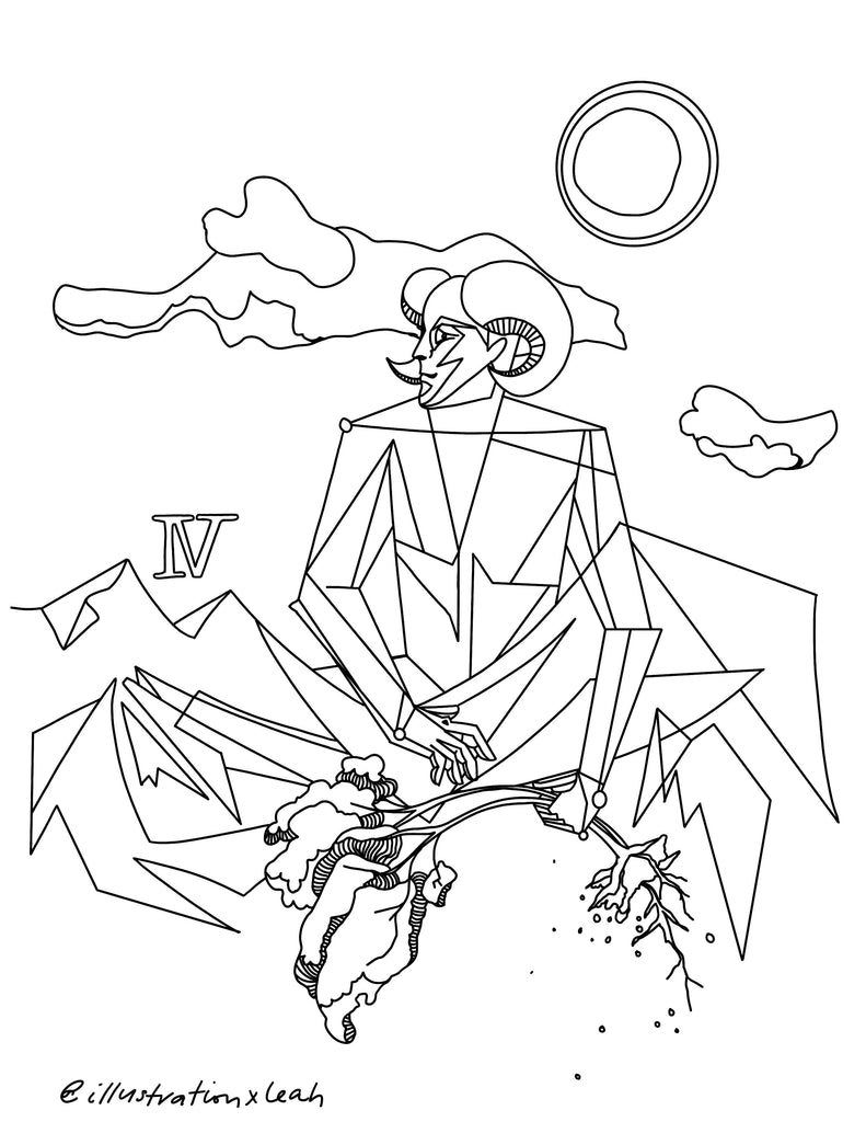 Coloring Page | The Emperor - The Vindur Shop