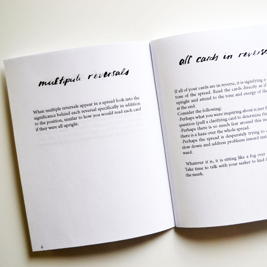 Major Arcana Reversal Guidebooklet (print or digital download) - The Vindur Shop