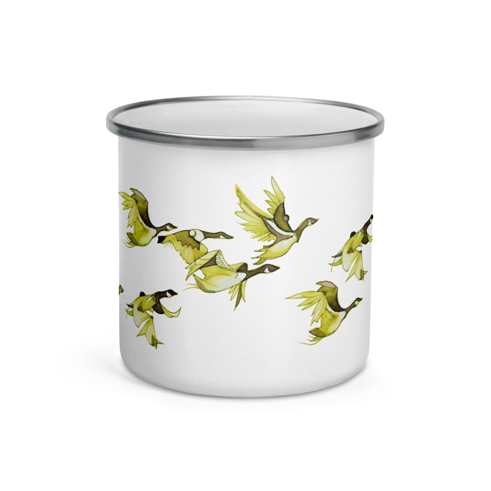 Enamel Mug | Yellow Geese - The Vindur Shop