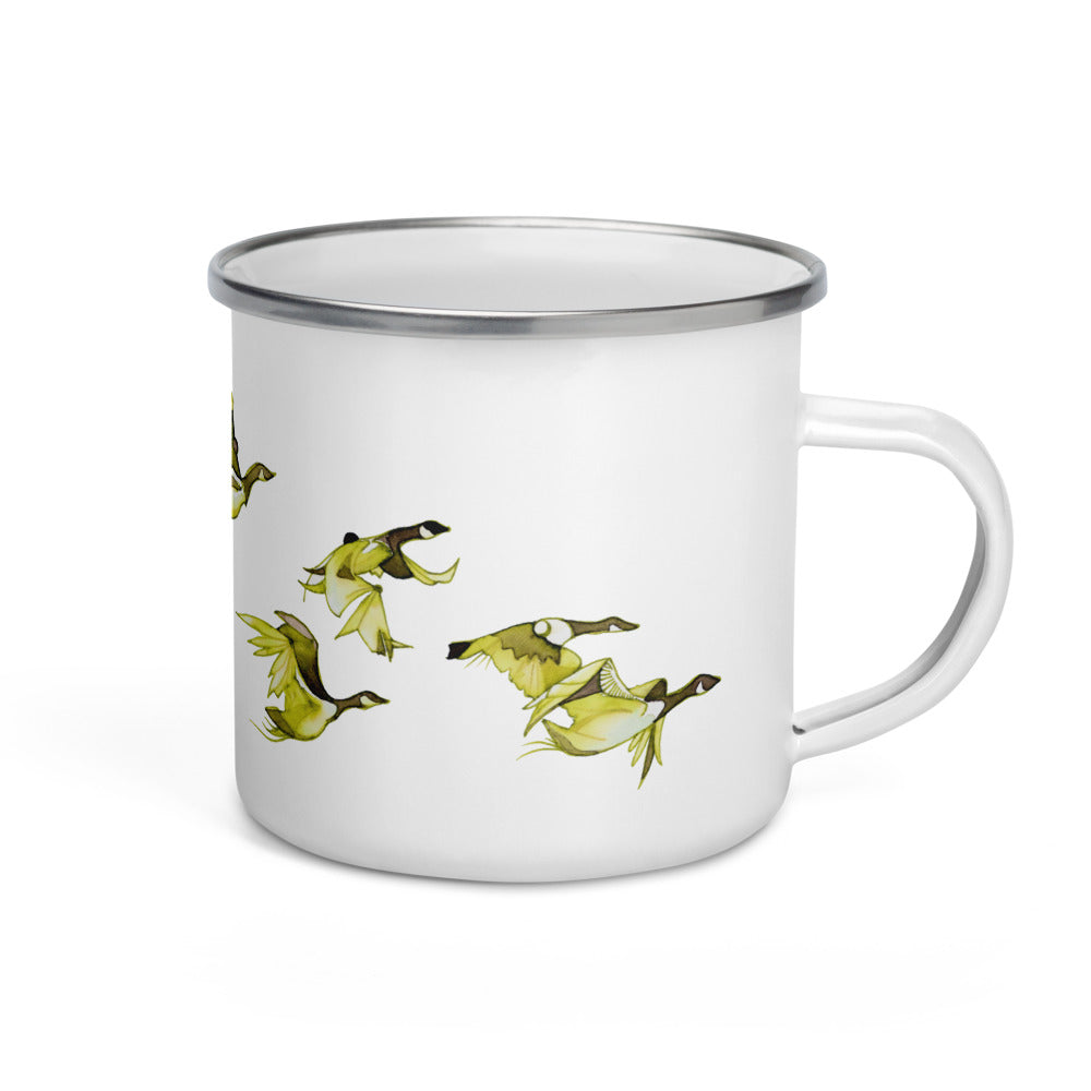 Enamel Mug | Yellow Geese - The Vindur Shop